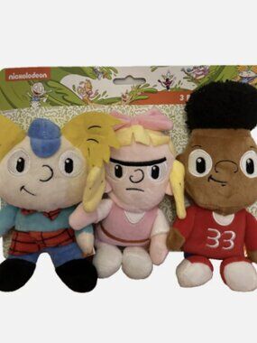 BRAND NEW MISB Nickelodeon Toon Team Hey! Arnold Plushes - Pet NEW